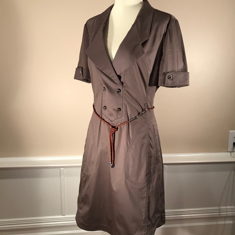 Karen Millen Khaki Safari Dress
